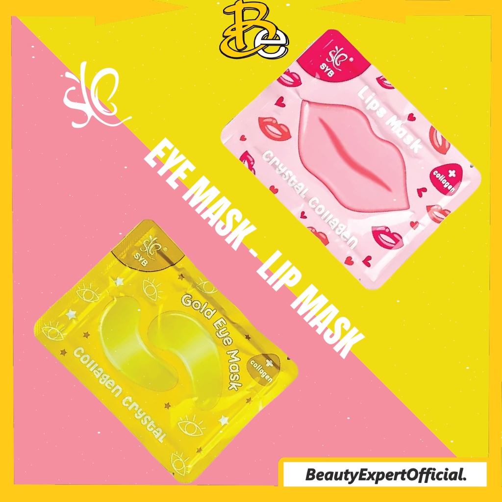 ⭐️ Beauty Expert ⭐️ SYB Collagen Crystal Gold Eye Mask - SYB Crystal Collagen Lips Mask