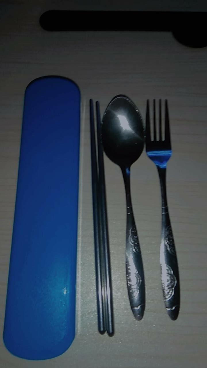 Alat Makan / Sendok / Garpu Set 3in1 Stainless Steel