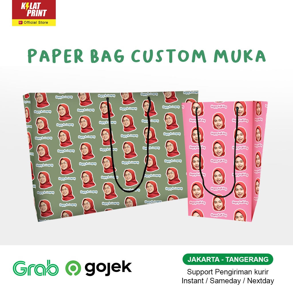 PAPER BAG KADO CUSTOM MUKA (SAME DAY)