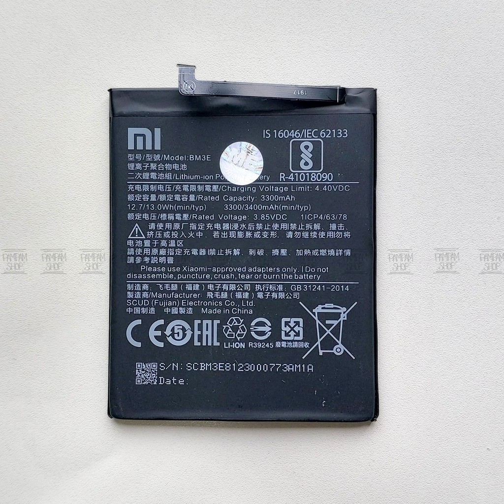 Baterai XiaoMi BM3E Mi8 Mi 8 Original OEM Batre Batrai Battery Hp Xiao Mi BM 3E