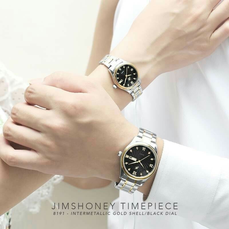 JAM TANGAN COUPLE ANALOG JIMS HONEY 8191 QUARTZ