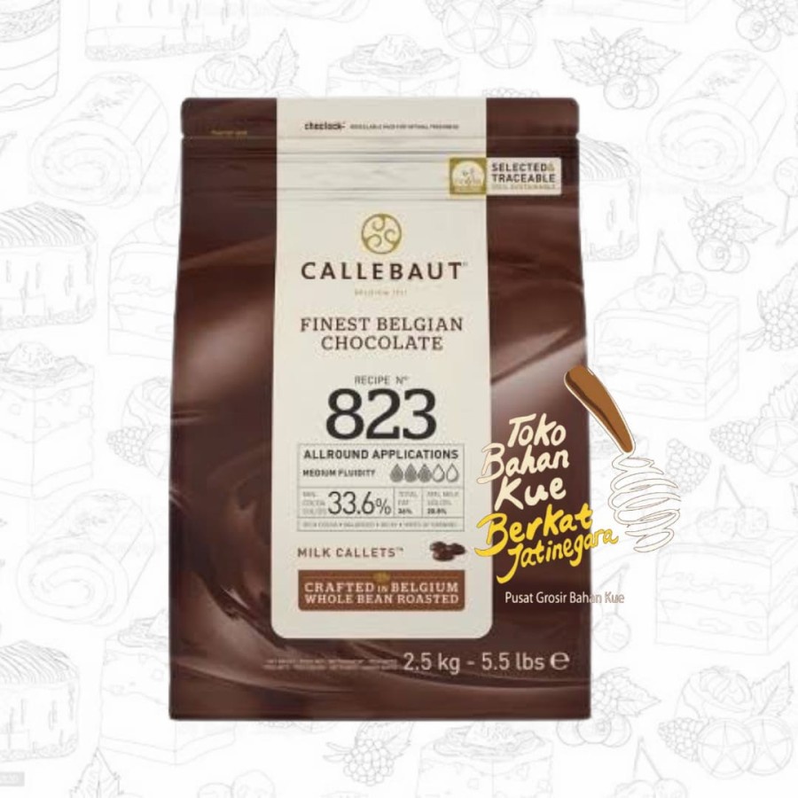 COKLAT CALLEBAUT MILK 823 / BALL ( 2,5 KG )