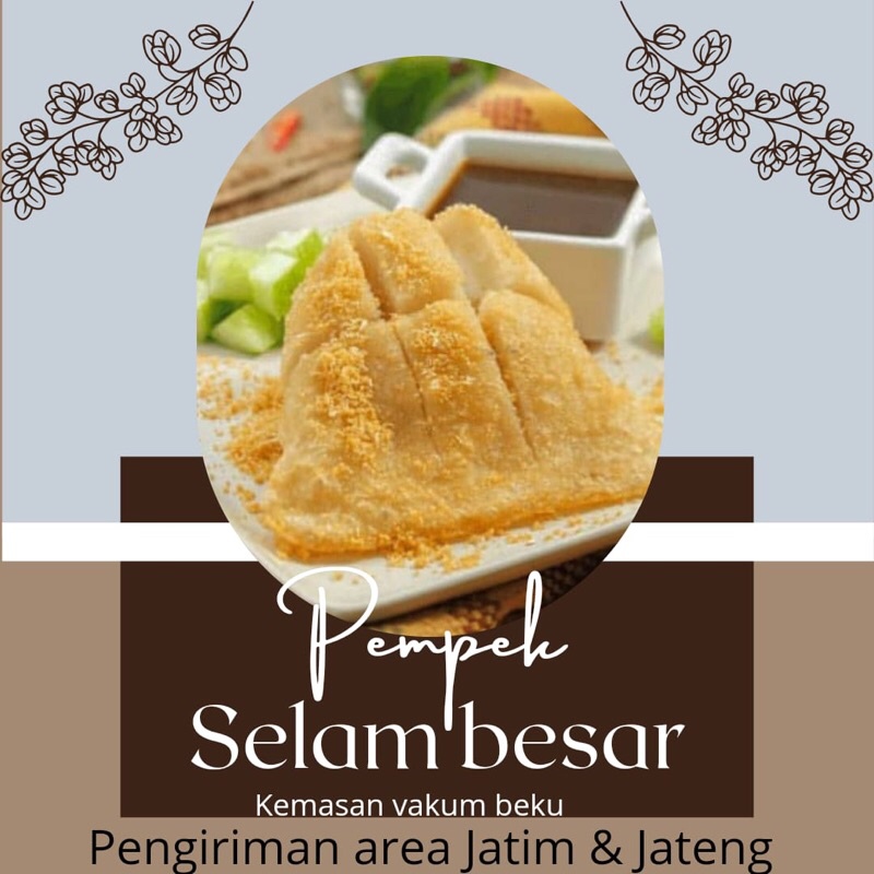 

Pempek Palembang- pempek belida Surabaya- selam besar isi 2 kemasan vakum beku