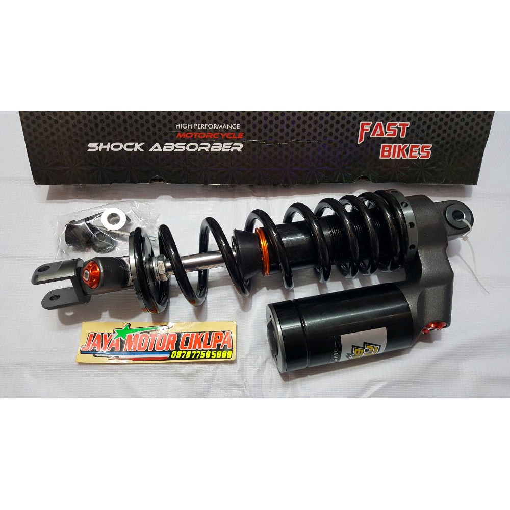 Shockbreaker FastBike copy WP 330mm warna hitam Honda Var bac 11