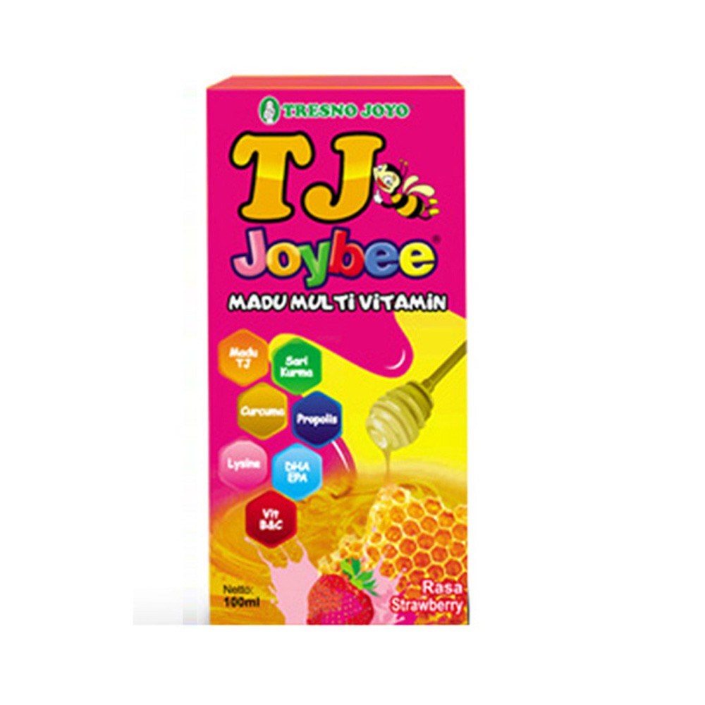

TJ Joybee Strawberry 1 Botol Isi 100 ml / Madu Enak / Madu Sehat / Madu Murah