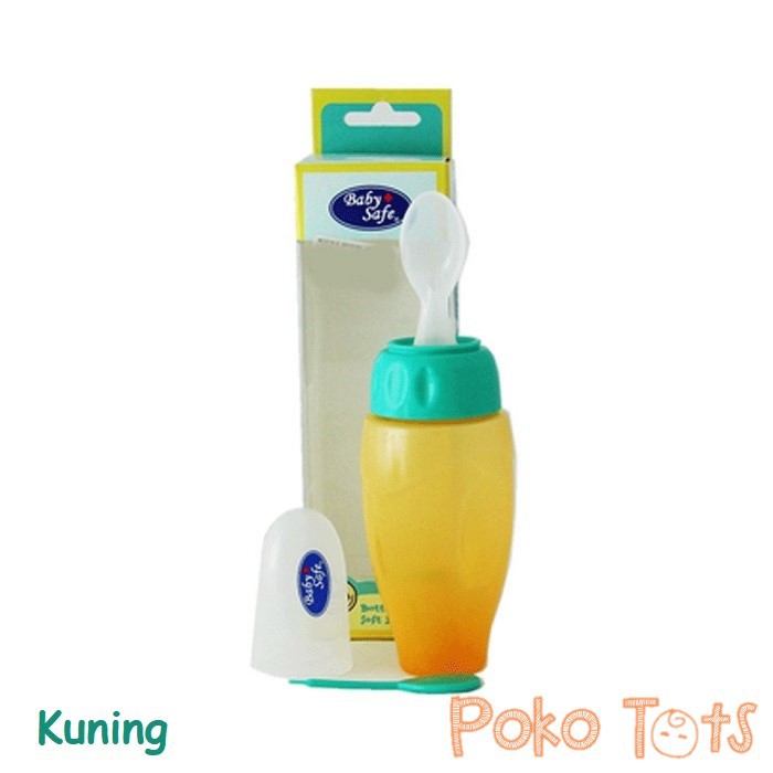 Baby Safe Bottle Spoon Soft Squeeze Botol Sendok