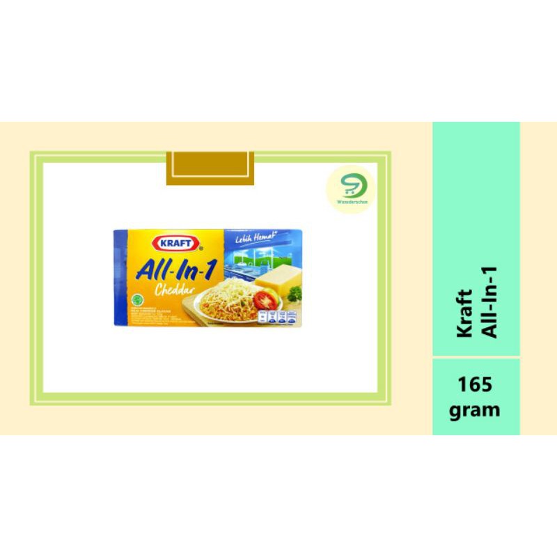 Jual Kraft Keju Cheddar All-in-1 165gr | Shopee Indonesia