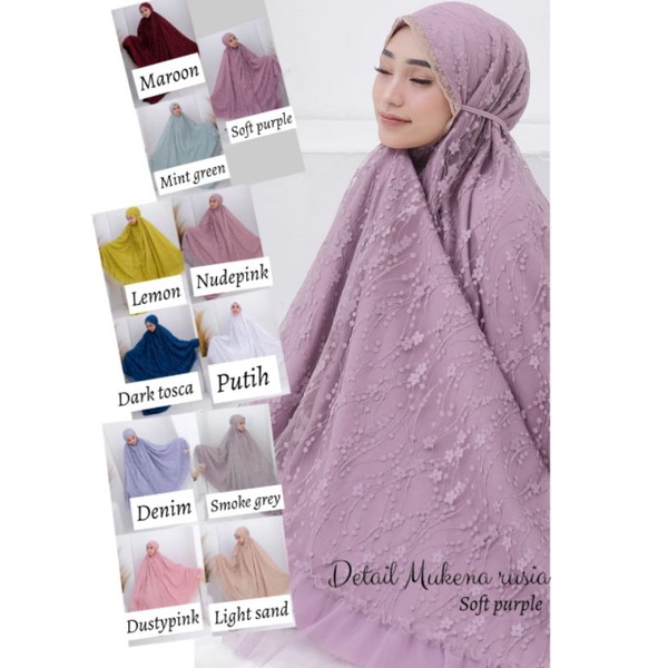 READY STOCK MUKENA RUSIA ORIGINAL BY DALANOVA (DISTRIBUTOR RESMI DALANOVA)