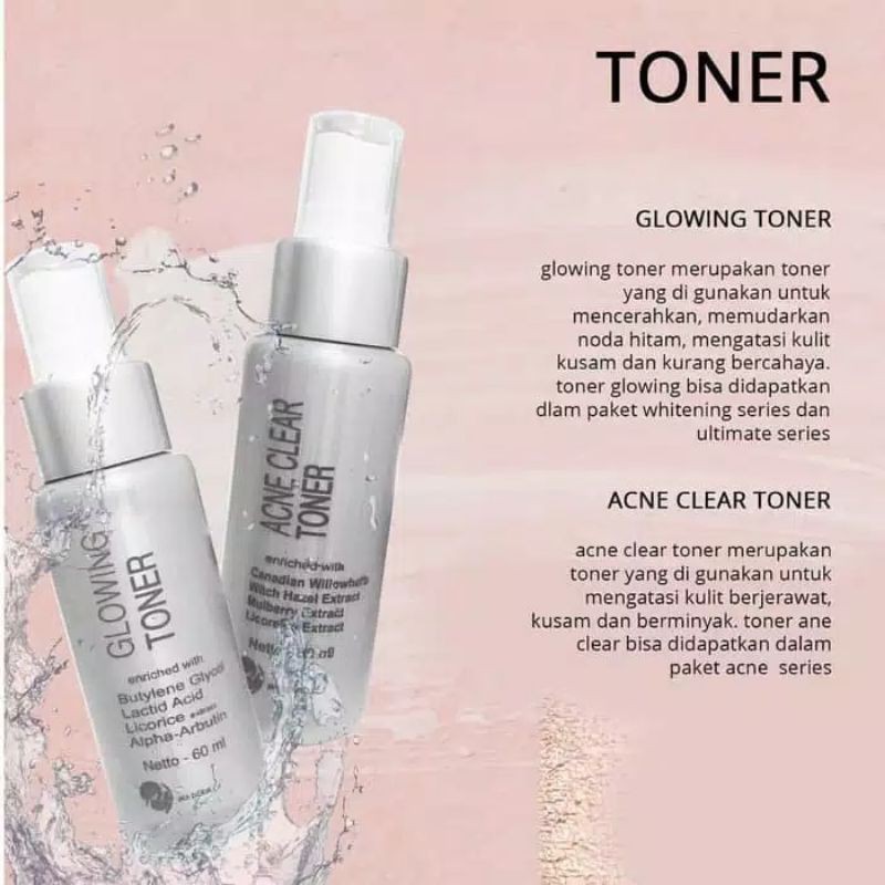 MS GLOW TONER GLOWING | MS GLOW ACNE TONER