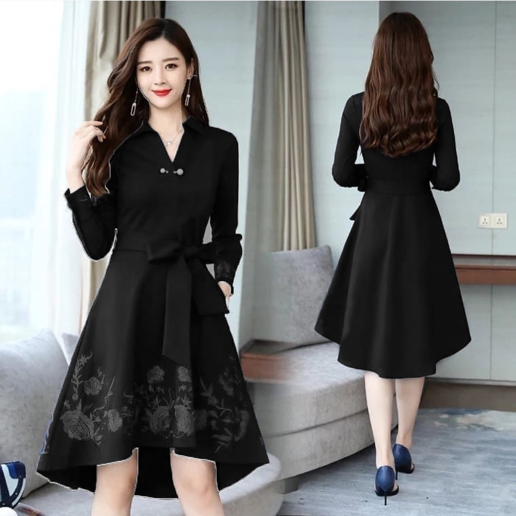 Toply shop Dres wanita vikami /  Korean dres