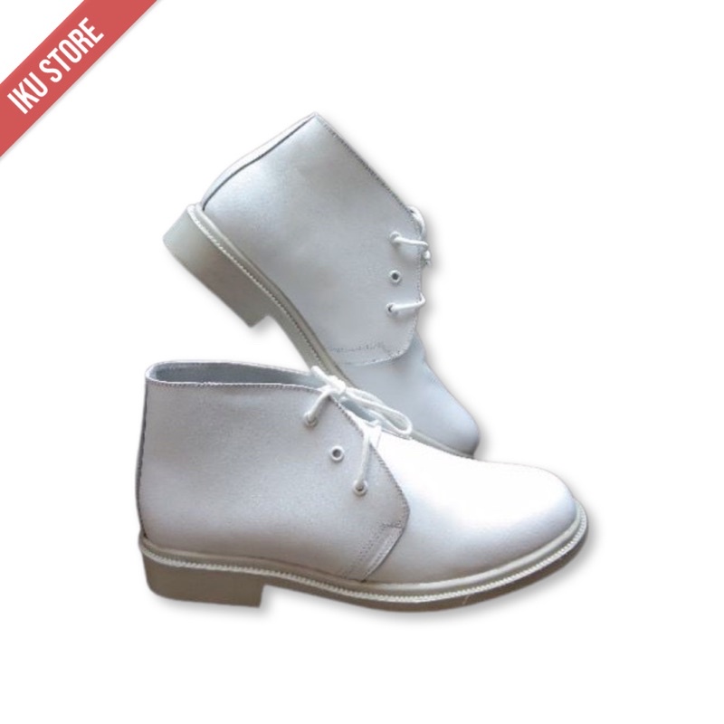 Sepatu Pdh Putih Tali Tiga/sepatu pdh pdu pria kulit