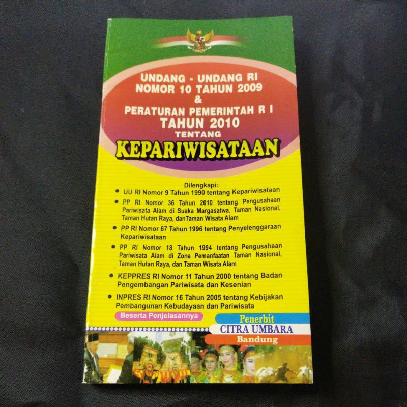 Jual UNDANG-UNDANG RI NOMOR 10 TAHUN 2009 & PERARTUTAN PEMERINTAH RI ...