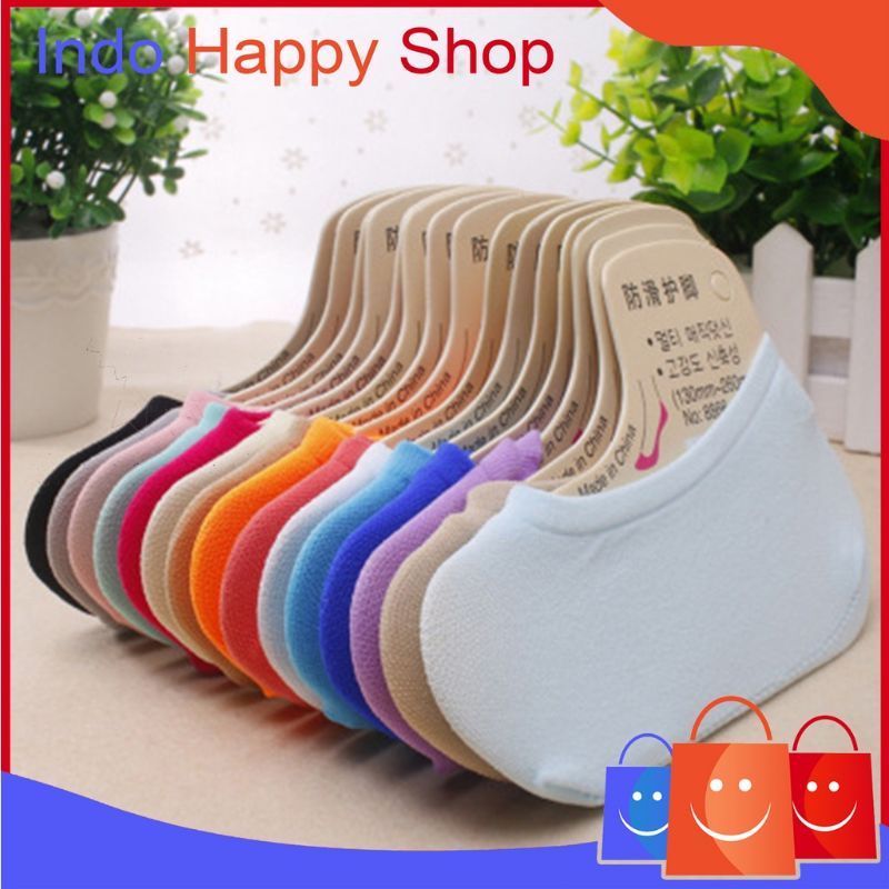 Kaos Kaki Pendek Invisible Socks Polos Kaos Kaki Setumit Bawah Kaki