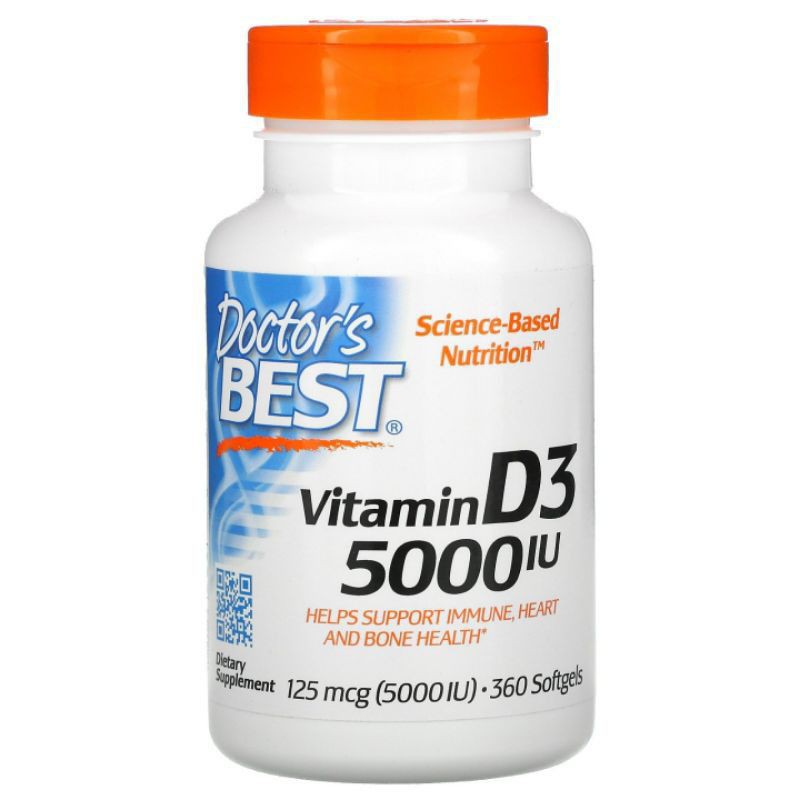 Doctor Best Vitamin D3 5000 IU 360 softgels Doctor's Best 5000IU / Vitamin D3 / D3