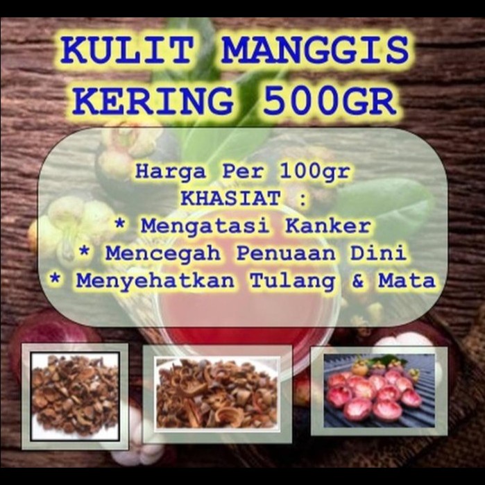 

Kulit Manggis Kering Asli 250gr (1/4 kg) Mencegah Resiko Kanker