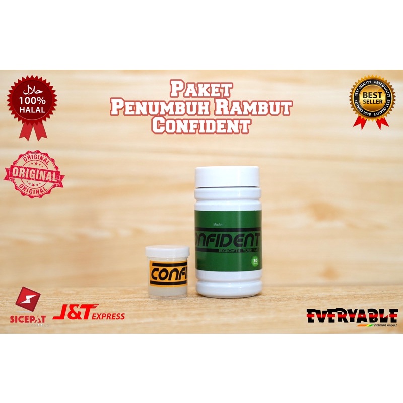 Paket Penumbuh Rambut Confident Cream dan Suplemen