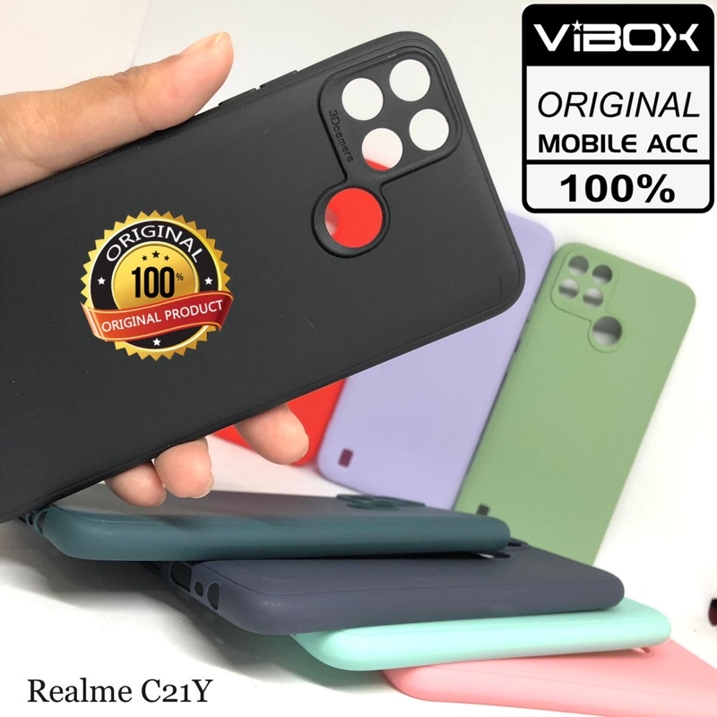 GROSIR VIBOX MAKARON TPU 3D REALME C21Y SILIKON CASE MATTE PREMIUM