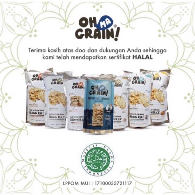 

OH MA GRAIN kripik beras HALAL SEHAT