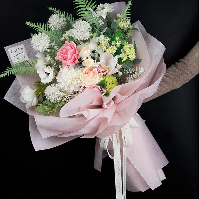 

HOT SALE!! (ltf-491) KOREAN PREMIUM COTTON ROLL KERTAS BUNGA (1 ROLL)/ FLOWER WRAP/ PEMBUNGKUS BUNGA