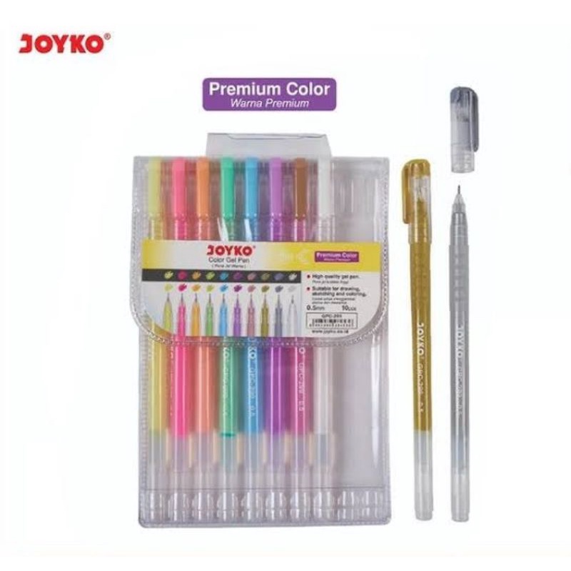 

Color Gel Pen 10 Warna JOYKO GPC-299 Premium Color 0.5mm (1set)