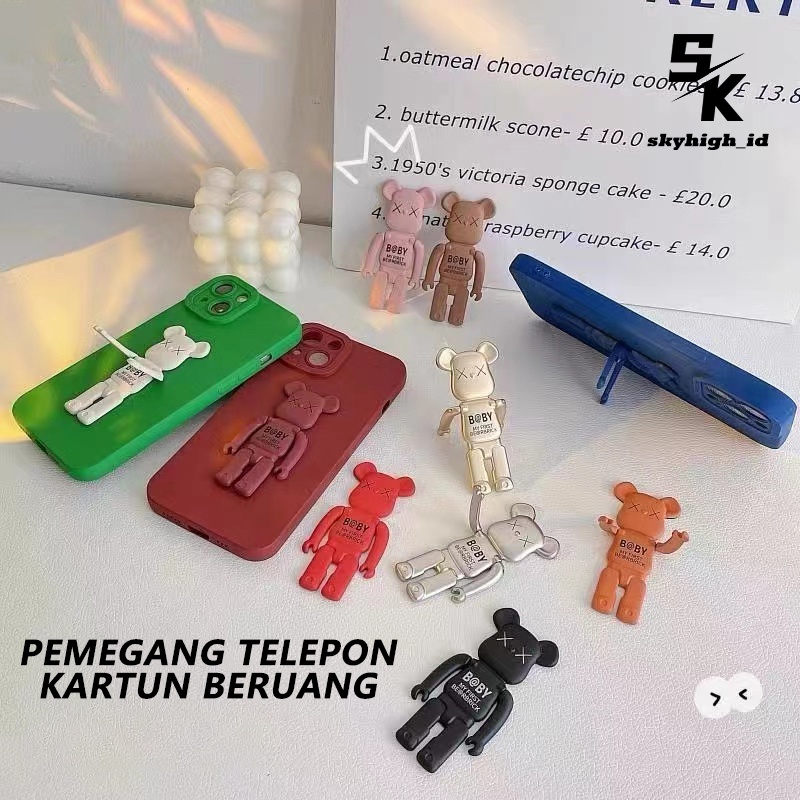 【AC016】Skyhigh Stand Holder Bentuk Beruang Phone Holder Finger Ring Holder Beruang Docking Hp Phone Stand Penyangga Hp Lucu Unik