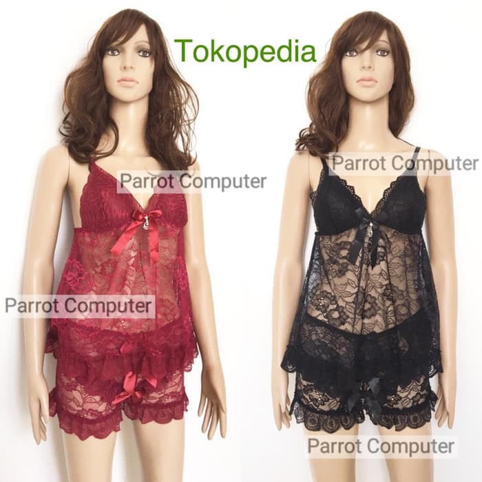 Lingerie Seksi Wanita 1199 Sexy Baju Tidur Cewek Set Lingeri Jumbo