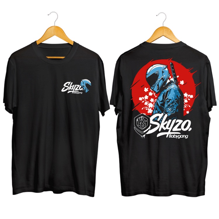 Kaos Skyzo Rider Samurai  Kaos Riders Jepang  Kaos Distro  T-shirt Pria Wanita  Kaos Pria