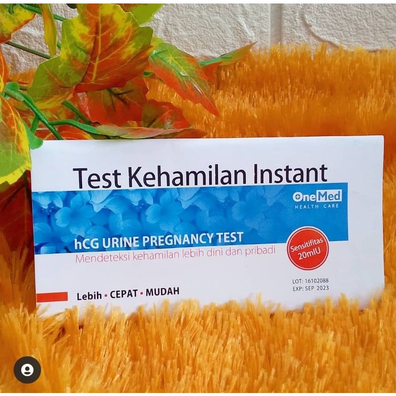 Tes Hamil Instant Tes Kehamilan OneMed Tes Pack 1 Pcs