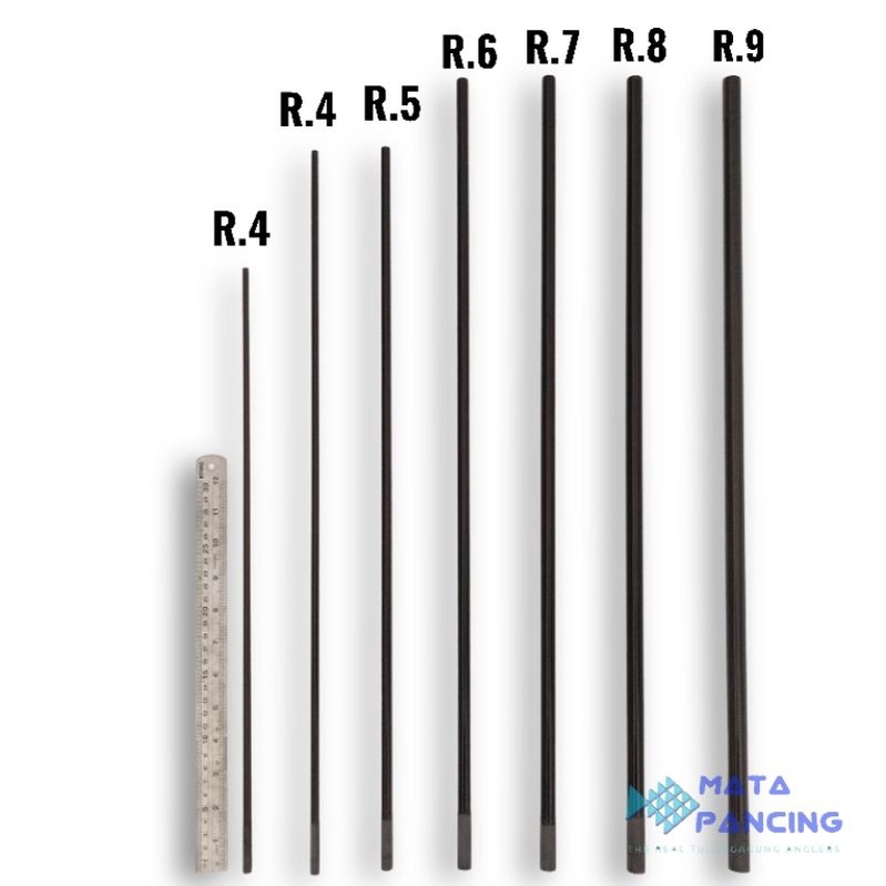 Spare part joran tegek part tegek carbon untuk ros joran tegek bahan carbon