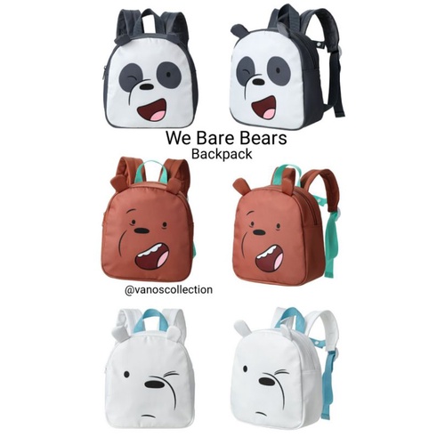 Miniso We Bare Bears Backpack Tas Ransel Anak