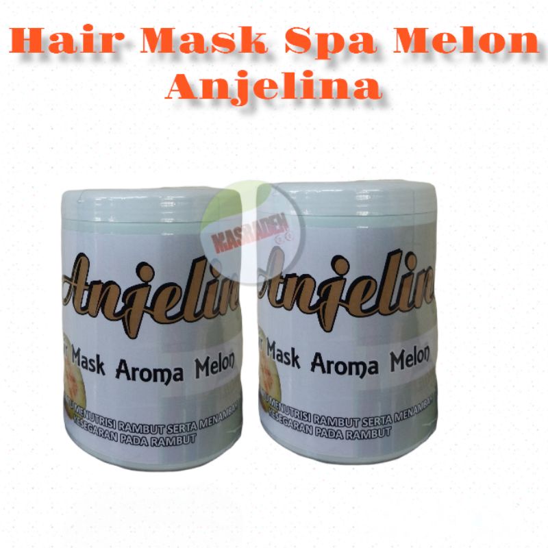 HAIR MASK SPA MELON ANJELINA 1KG MASKER RAMBUT SPA WANGI MELON MASKER RAMBUT KILOAN SALON WANGI BAGU
