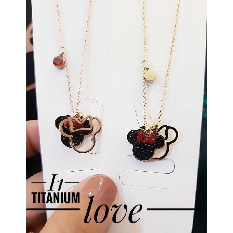 Kalung Titanium Miki/Mini Mouse