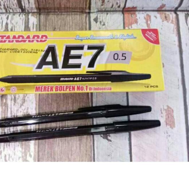 

Harga Terjangkau Pulpen / Bolpen/ Bolpoint Hitam AE7 harga per 12 pcs!!