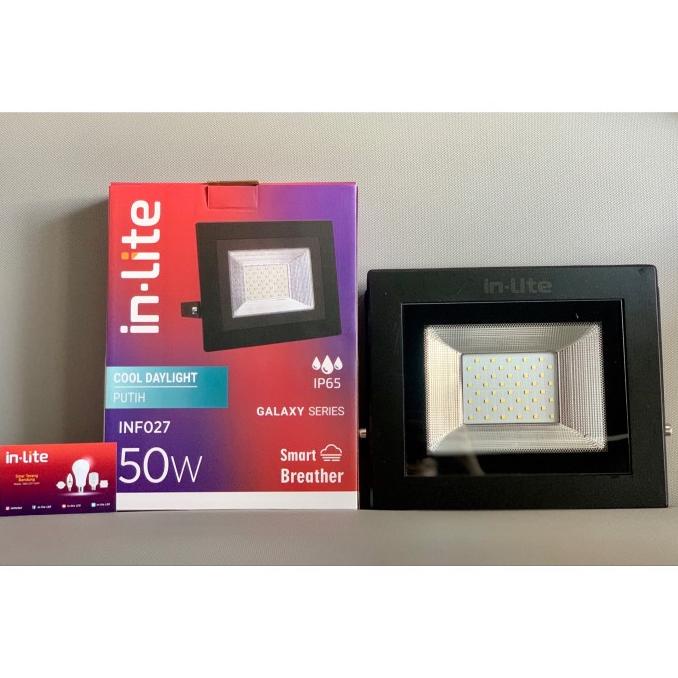 LAMPU SOROT FLOODLIGHT LED INLITE 50W 50 WATT - INF027