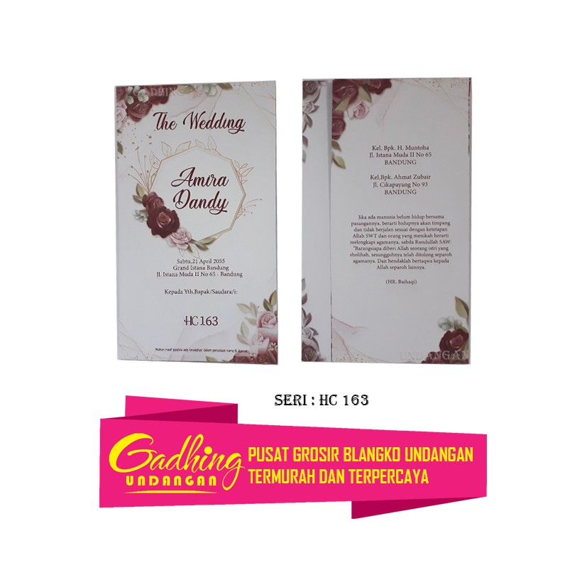 Blangko Undangan HC 163 Harga Murah