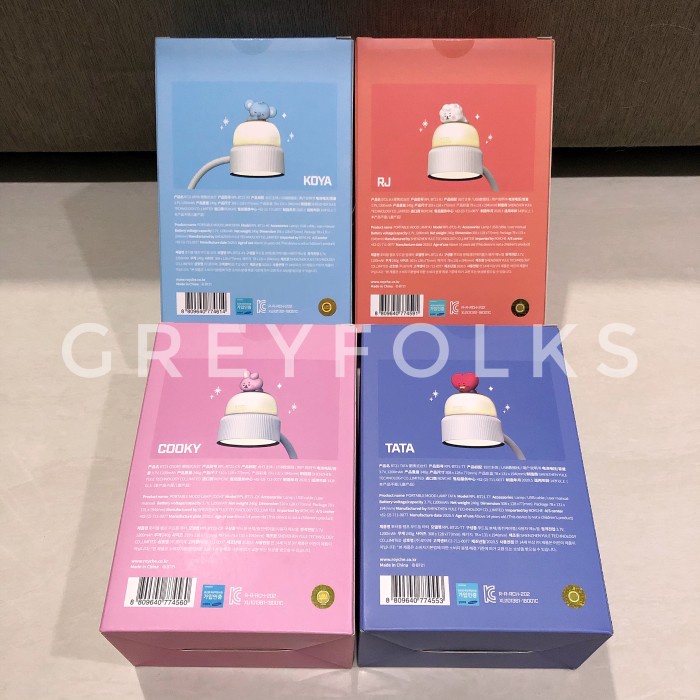 [Ready Stock] Bts Bt21 Baby Portable Mood Lamp Line Friends Official Termurah 