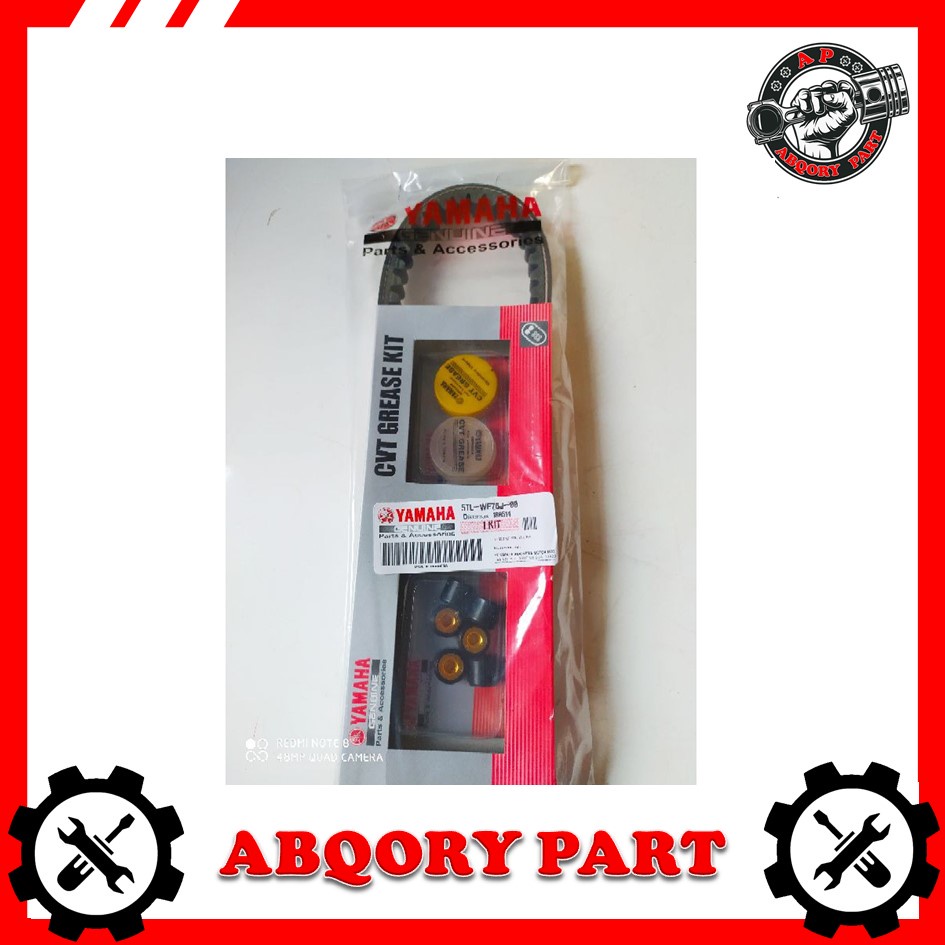 ABQORY  PART__VANBELT ASSY SET ROLLER GREASE MIO SPORTY NOUVO SOUL 5TL VBELT ASSy