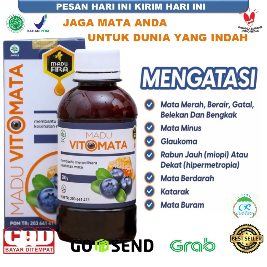 [ COD ] VITOMATA Madu Untuk Kesehatan Mata Minus, Rabun, Katarak