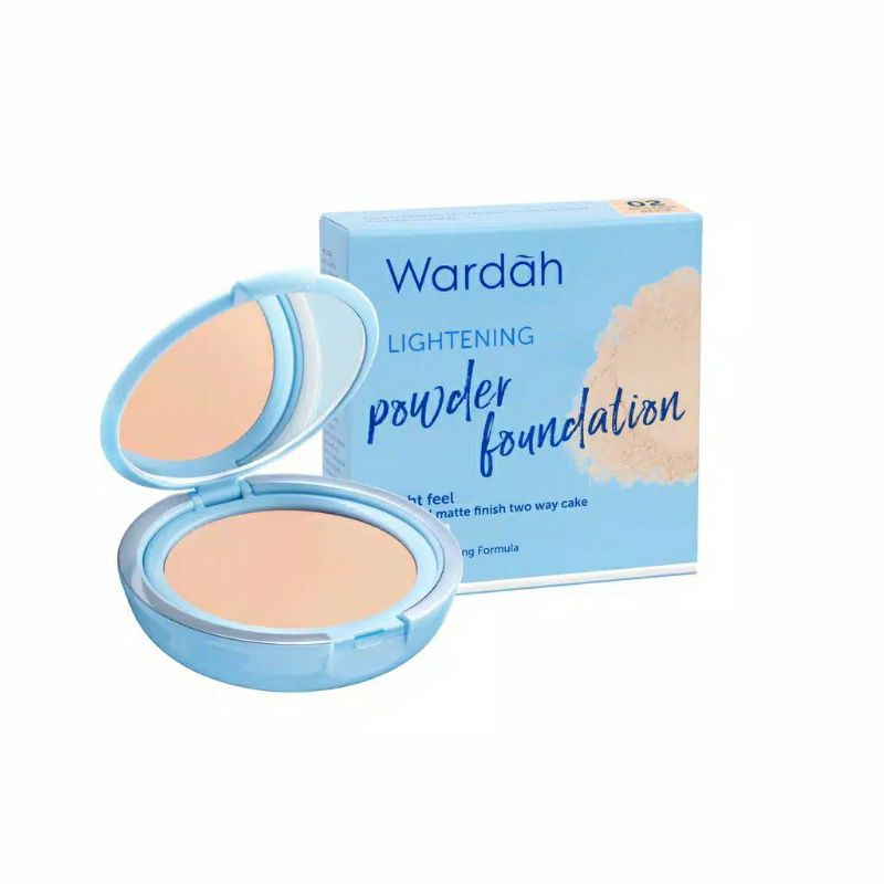 Wardah Lightening Powder Foundation Two Way Cake Light Feel