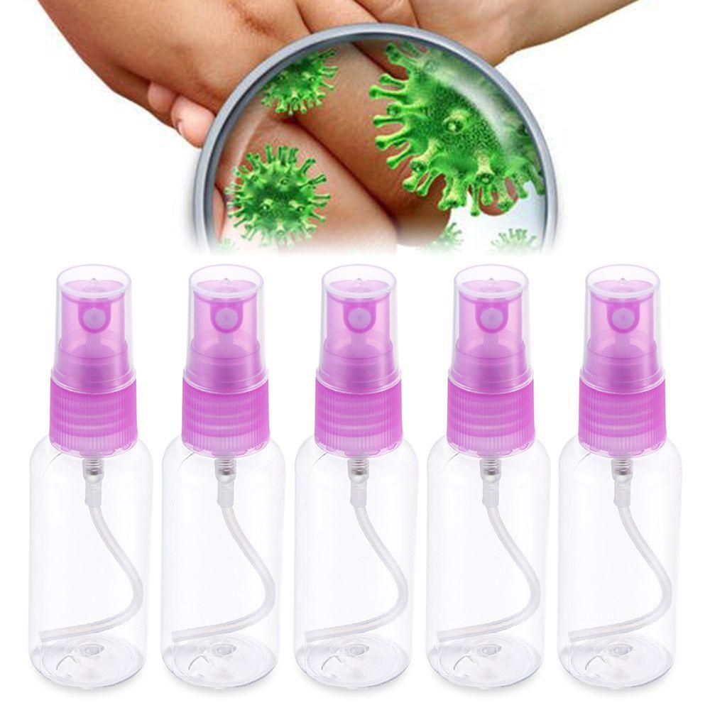 Solighter 5pcs Botol Spray Kosong Transparan Untuk Travel