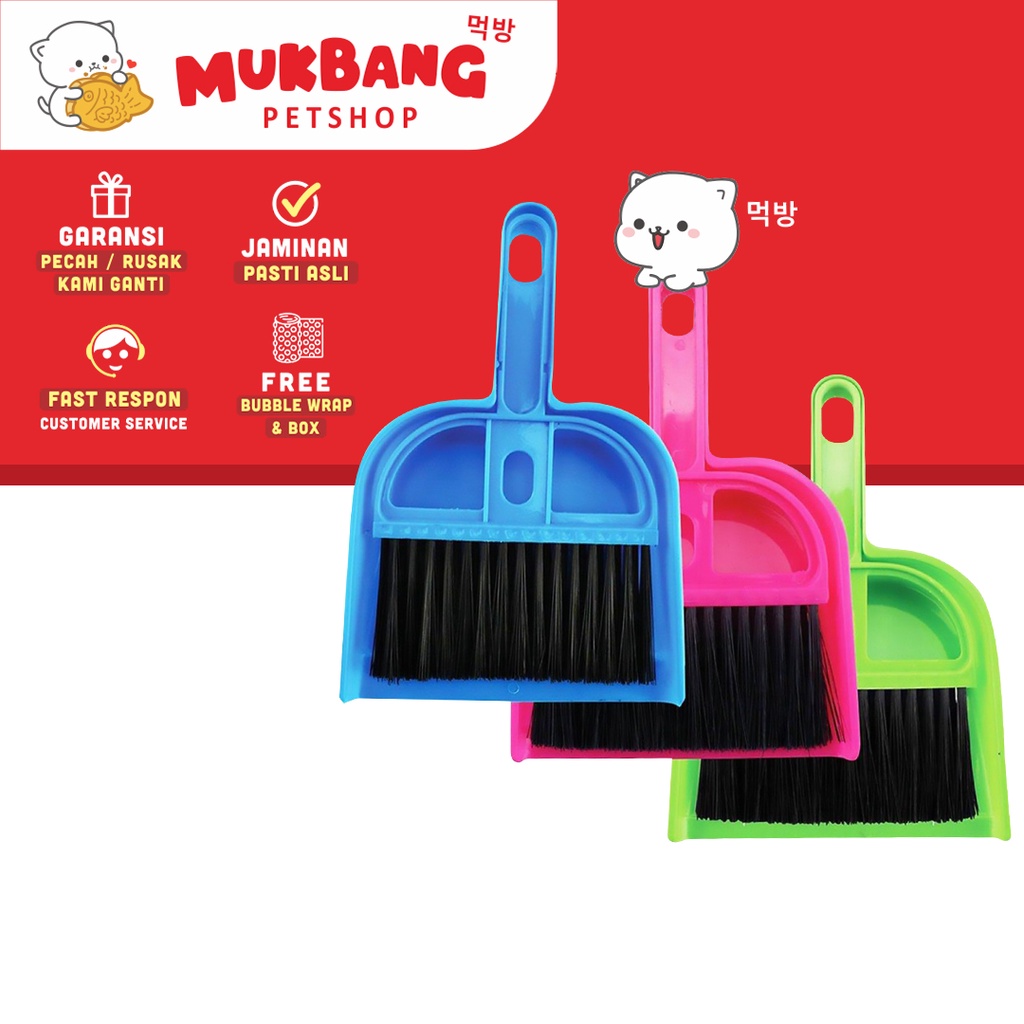 Serok Set Mini Sapu Pengki Pembersih Mobil Pembersih Alas Kandang Kucing Mini Dustpan