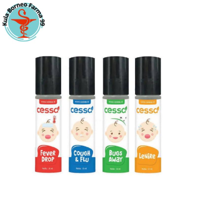 Cessa Baby Essential Oil Cough n Flu, Lenire, Bugs Away, Fever Drop, Immune Booster