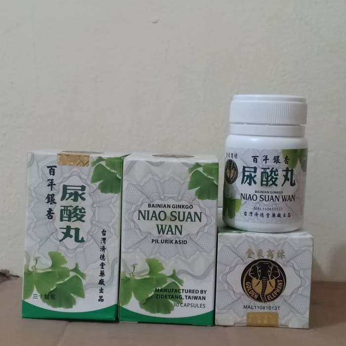 Obat herbal tradisional cina Niao Suan wan Niau xuan wan asam urat