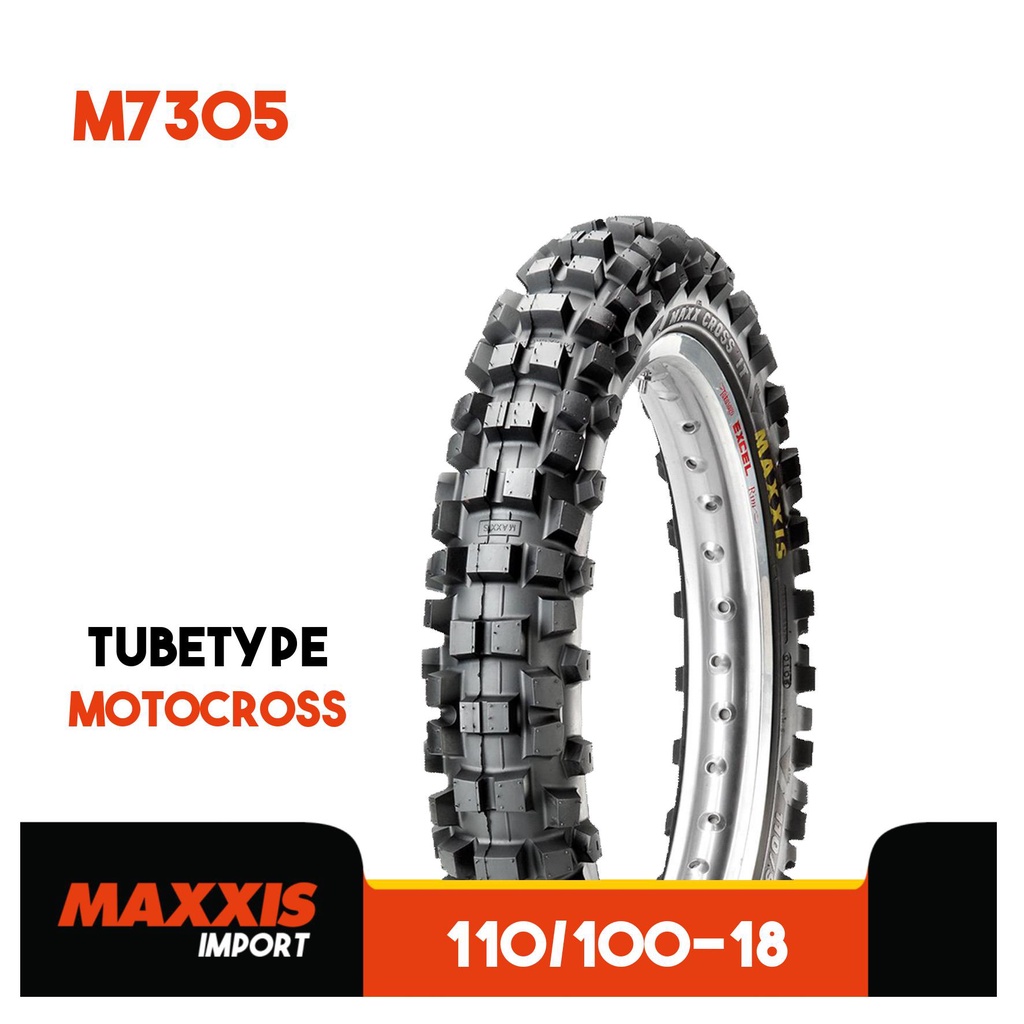 BAN MOTOR MAXXIS M7305 UKURAN 110/100 RING 18 TUBETYPE