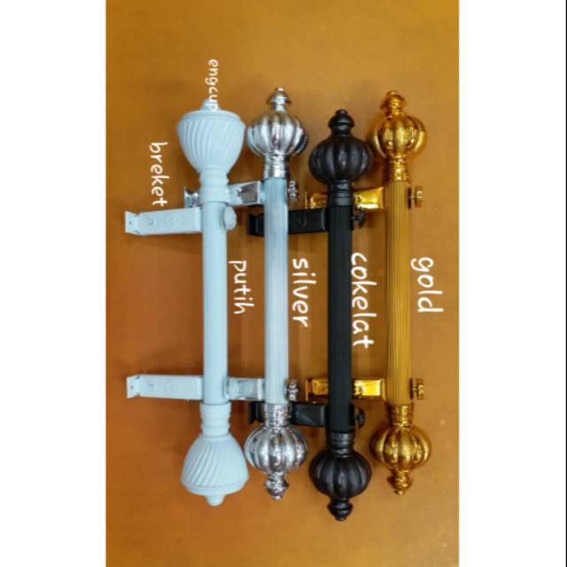 Rel Tozan A/batangan gorden bulat.