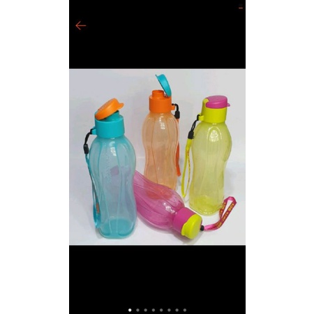 Eco Bottle 500ml / Tutup Flip + Tali Strap