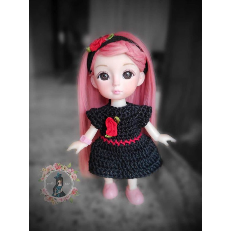 baju rajut barbie bjd mini doll bjd yuna dimple stodoll lati