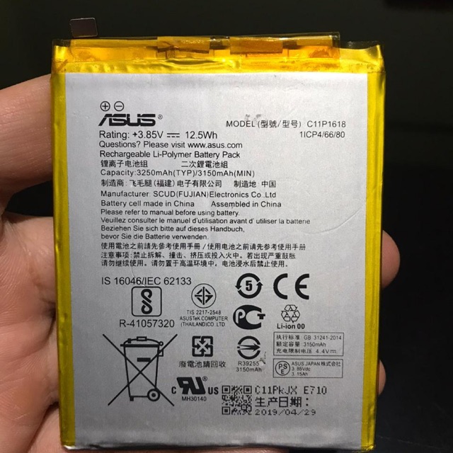 Baterai Battery Asus Zenfone 6 Ori 100%