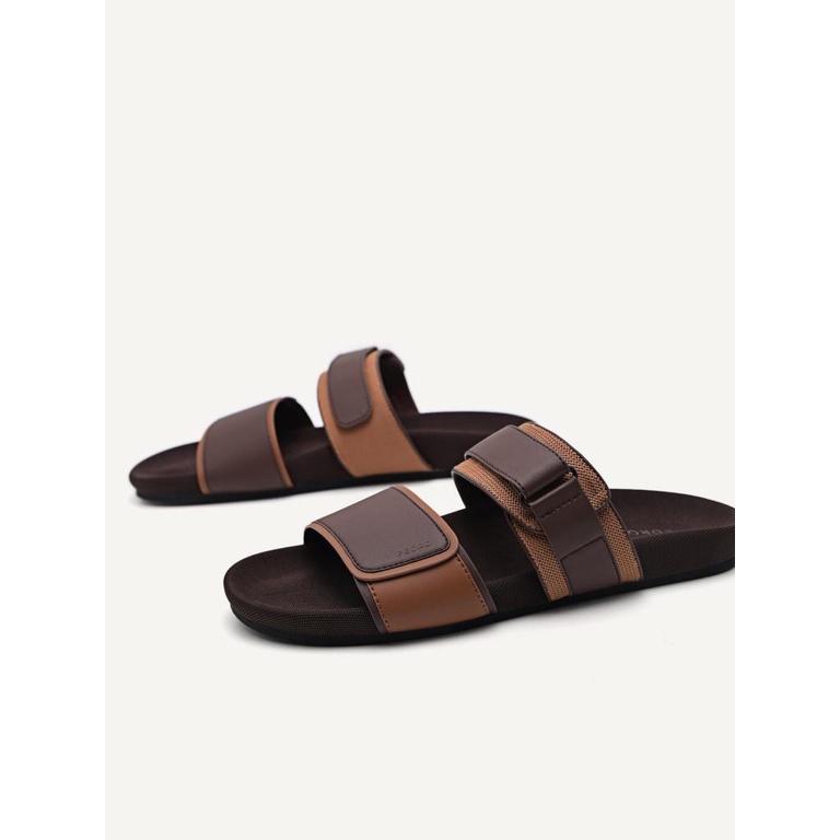 SANDAL SLIDE PEDRO PRIA ORIGINAL CASUAL BRANDED COKLAT PM121