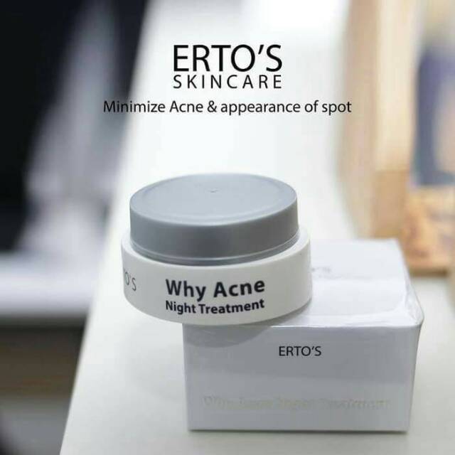 ERTO'S WHY ACNE NIGHT CREAM TREATMENT CREAM MALAM KULIT BERJERAWAT